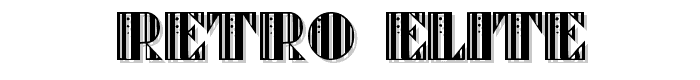 Retro Elite font